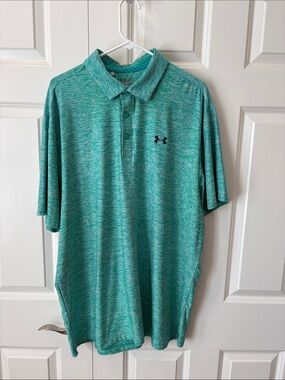 Under Armour Teal Heathered Polo Shirt